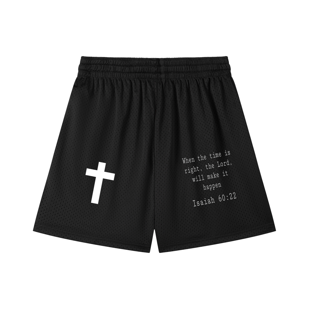 Mesh Drawstring Shorts