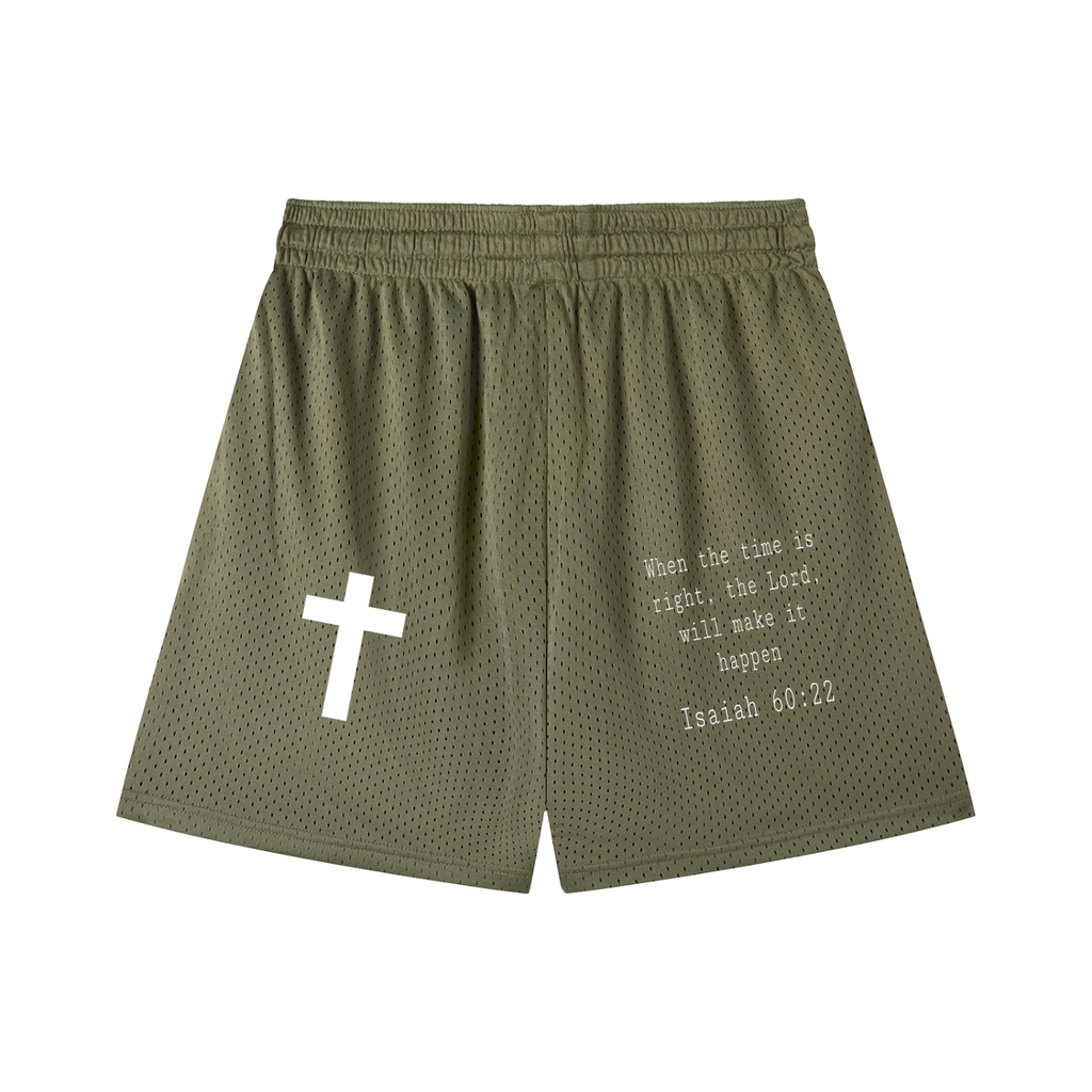 Mesh Drawstring Shorts