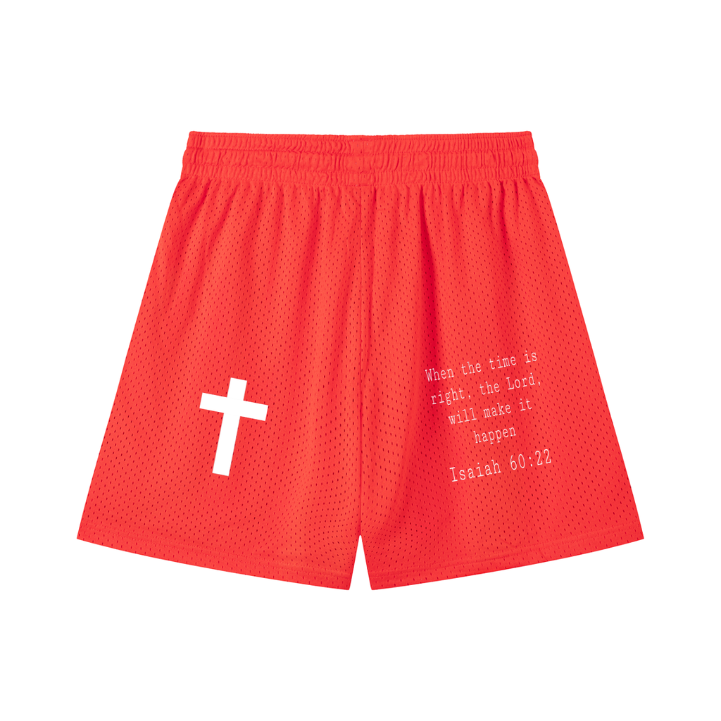 Mesh Drawstring Shorts