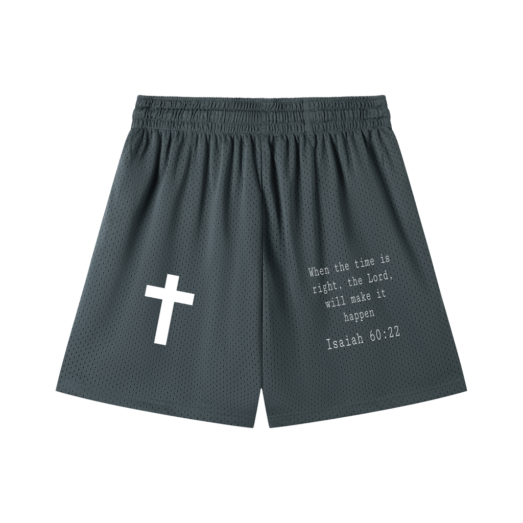 Mesh Drawstring Shorts