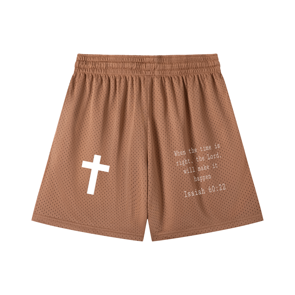 Mesh Drawstring Shorts